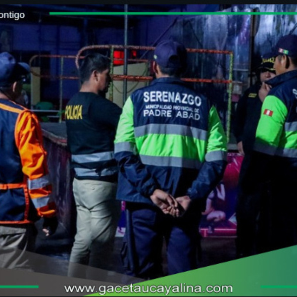 Municipalidad Provincial de Padre Abad realiza operativo inopinado.