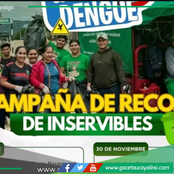 Municipalidad Provincial de Atalaya lanza campaña de recojo de inservibles.