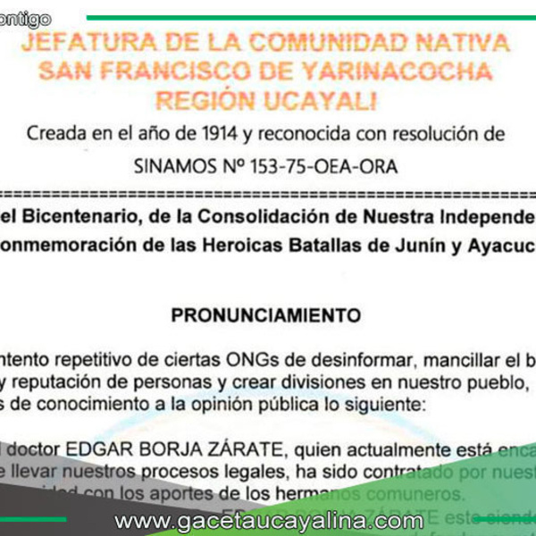 C.N. San Francisco rechaza noticias falsas difundidas por ONGs