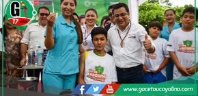 Lanzamiento de la vacunación contra el dengue en Ucayali.