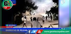 Terror por pelea entre barristas armados con machetes y perdigones