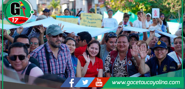 Alcaldesa Janet Castagne lidera actividad por el Día de la No Violencia