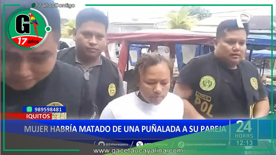 Mujer es acusada de apuñalar y matar a su pareja tras discusión