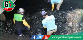 Tonelada y media de residuos retirados de caño natural en Yarinacocha.