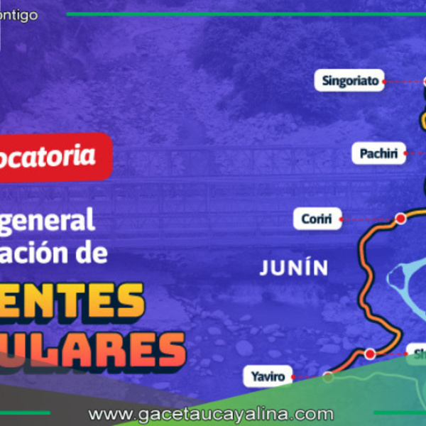 MTC invertirá más de S/10 millones en instalación de puentes modulares en Satipo