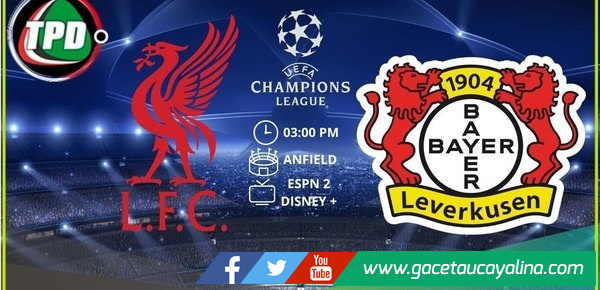Liverpool recibe a Bayer Leverkusen por la Champions League