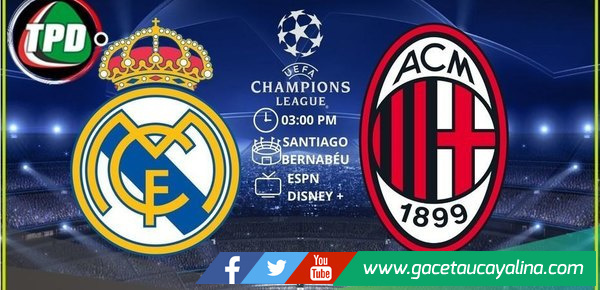 Real Madrid y AC Milan chocarán en el Bernabéu por la Champions League