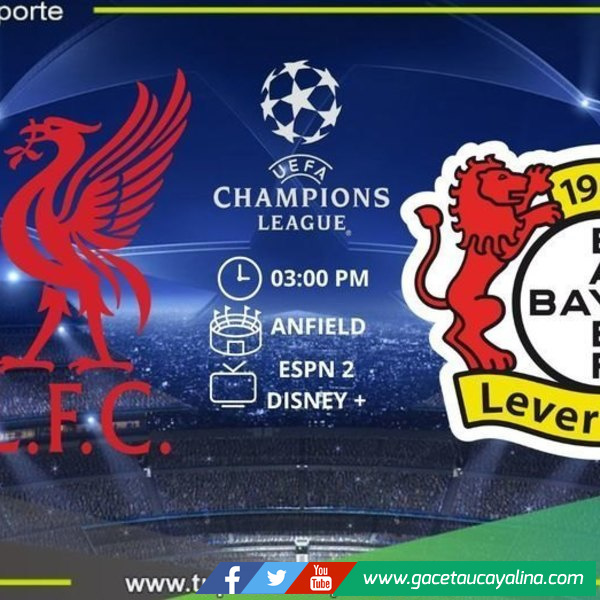 Liverpool recibe a Bayer Leverkusen por la Champions League