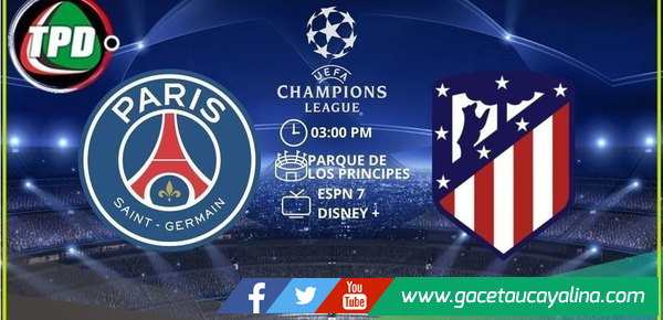 PSG y Atlético Madrid en el Parque de los Príncipes por la UCL