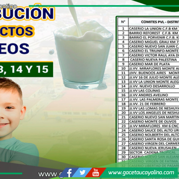 Municipalidad de Neshuya inicia distribución de productos lácteos