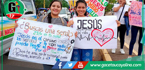 Cientos de fieles se reúnen en Pucallpa para la Marcha para Jesús 2024