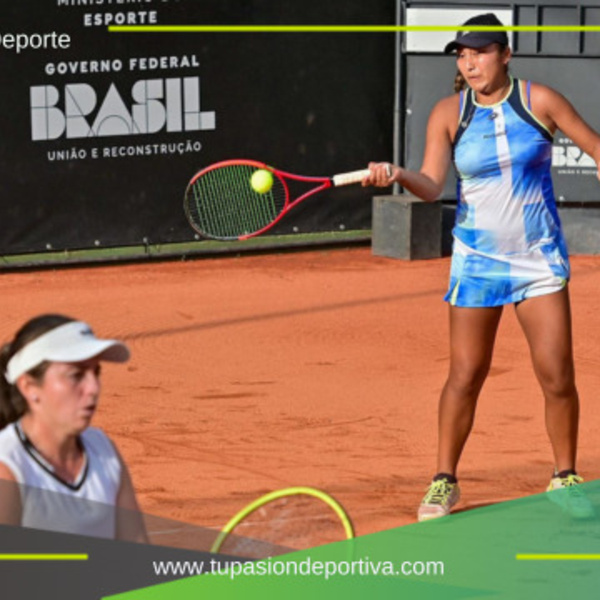 La tenista peruana Romina Ccuno se coronó campeona de dobles en Brasil
