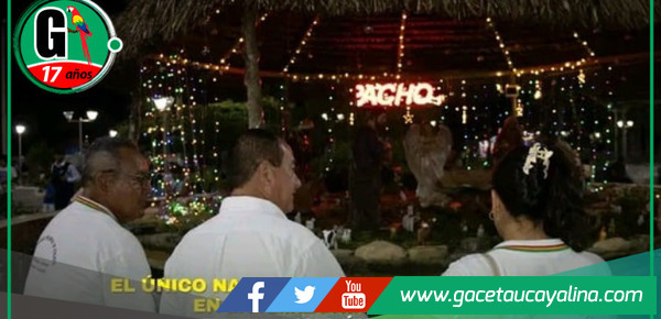 Encendido del árbol navideño y nacimiento en la Plaza Mayor.
