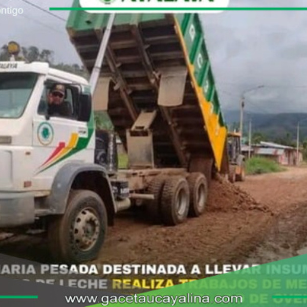 Maquinaria pesada redestinada para reparación de calles.