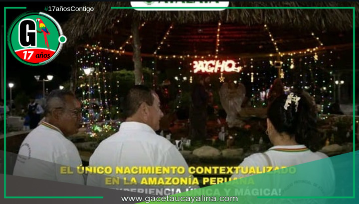 Encendido del árbol navideño y nacimiento en la Plaza Mayor.