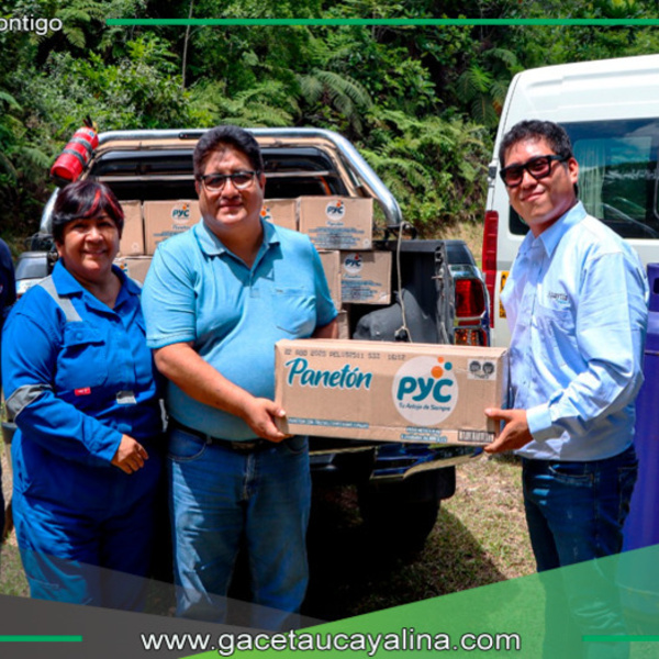  Aguaytía Energy dona panetones para fiestas navideñas