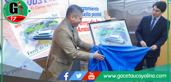 MTC y Serpost presentan sello postal que celebra la transformación del transporte amazónico