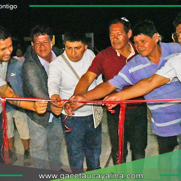 Alcalde inaugura parque ecológico en Bufeo Pozo, Sepahua