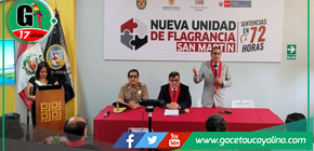 Poder Judicial inaugura unidad de flagrancia en Tarapoto para agilizar procesos judiciales