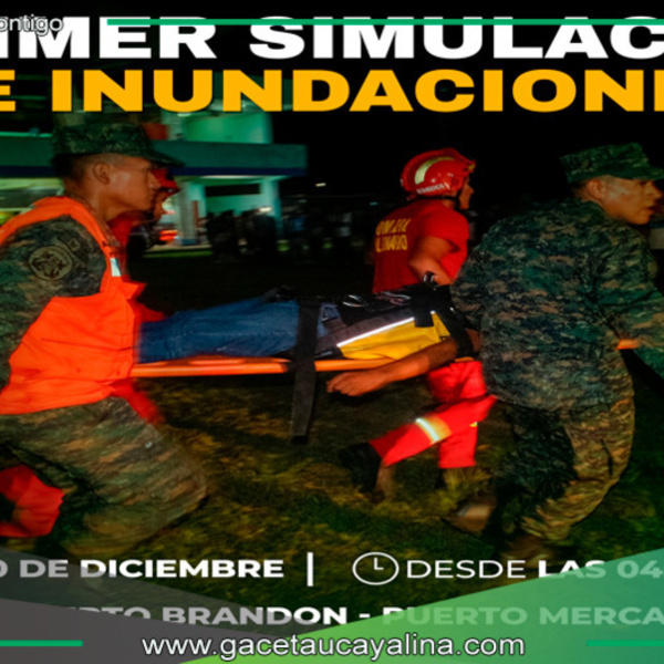 Simulacro de inundación y evacuación