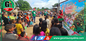 Chocolatada municipal llena de alegría a Tupac Amaru