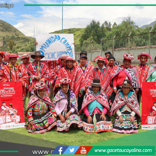 Más de 3 mil familias cusqueñas reciben títulos de propiedad agraria