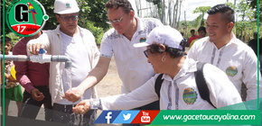 Alcalde Rodolfo Lovo asegura agua segura para comunidades rurales en Ucayali