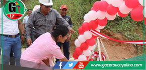 Alcalde Rodolfo Lovo inaugura nueva vereda peatonal en Petroperú en Contamana