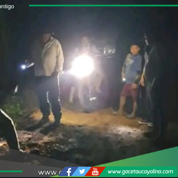 La carretera del km. 26 colapsó debido a las intensas lluvias.