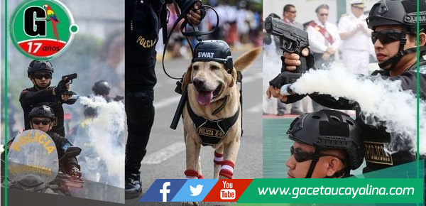 Desfile por aniversario de la PNP en Pucallpa