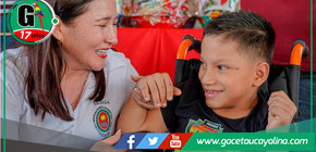 Anuncian chocolatada para niños con discapacidad