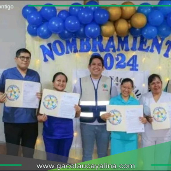 Gore-Ucayali otorga nombramientos a profesionales de salud en Aguaytía.