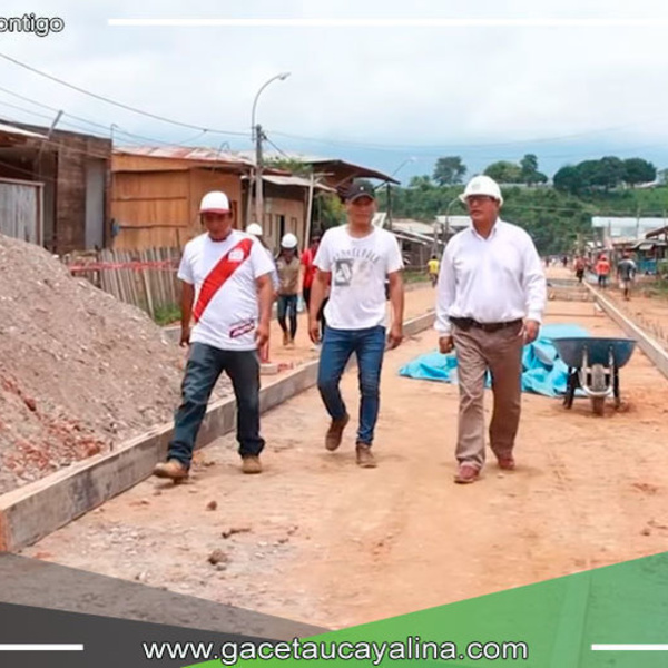 Alcalde de Ucayali, Rodolfo Lovo Tello, Encabeza Inspección de Obras Clave en la Provincia