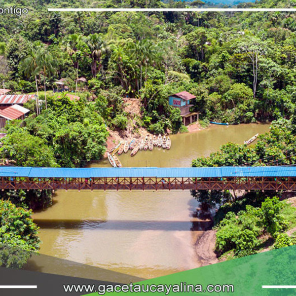 Inauguran puente peatonal en Huampami que impulsa desarrollo del distrito de el Cenepa