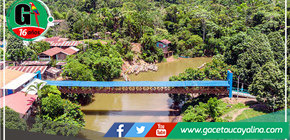 Inauguran puente peatonal en Huampami que impulsa desarrollo del distrito de el Cenepa