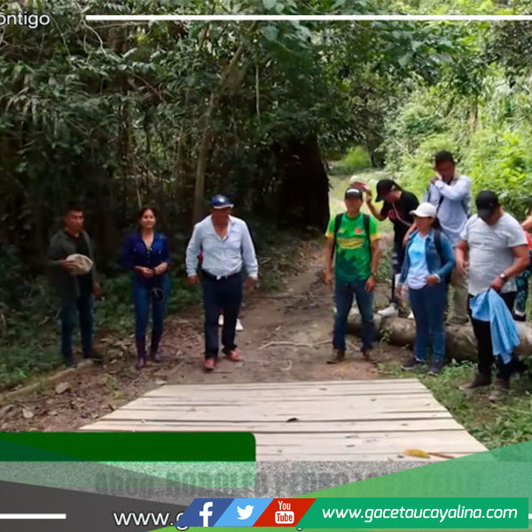 Alcalde Rodolfo Lovo Tello impulsa desarrollo con la construcción del Puente Turístico en Ucayali