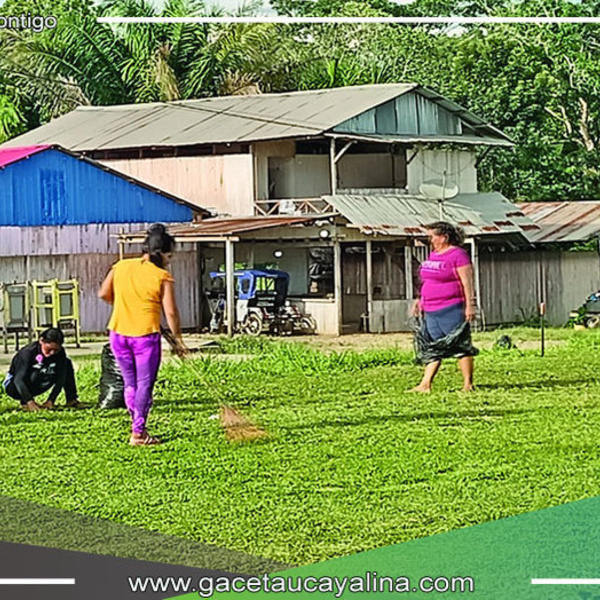 "Jornada de limpieza en el campo deportivo del barrio Brasil": Un esfuerzo conjunto por la imagen y el bienestar comunitario