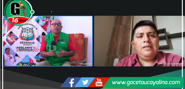 Alcalde John Salcedo Ríos informó a través de Gaceta Ucayalina informe sobre el desarrollo de Sepahua