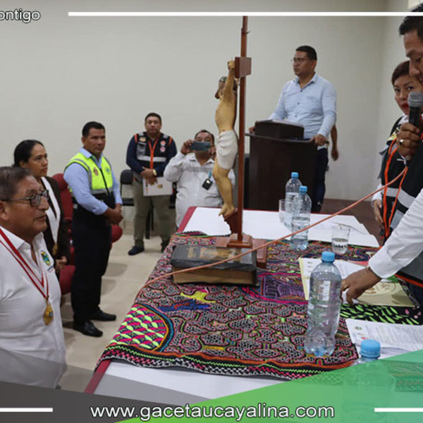 Alcalde Rodolfo Lovo Tello asume Presidencia del COPROSEVI Ucayali