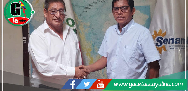 Alcalde Rodolfo Lovo recibe informe de Senamhi sobre alerta hidrológica roja en provincia de Ucayali