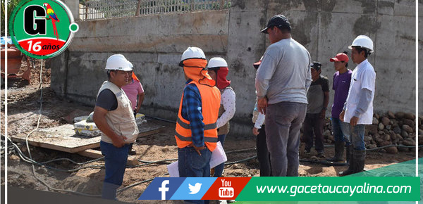 Supervisan en Atalaya progreso de obras en Oventeni