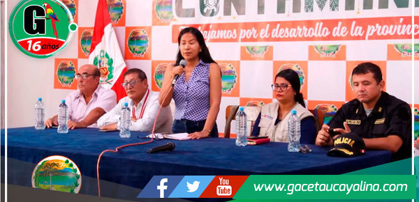 Alcalde de Ucayali y congresista visitan zonas afectadas por creciente del río