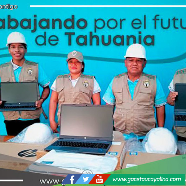 Municipalidad de Tahuania equipa al Consejo Municipal con laptops, chalecos y gorras para una fiscalización efectiva
