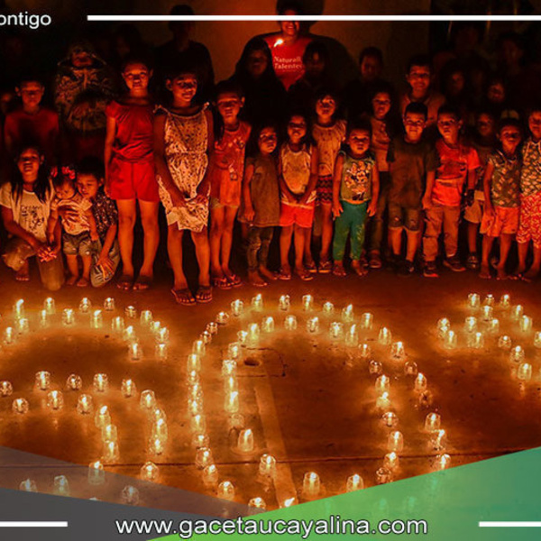 Villa Sepahua se Unió a la HORA DEL PLANETA con Participación Activa de los Más Pequeños