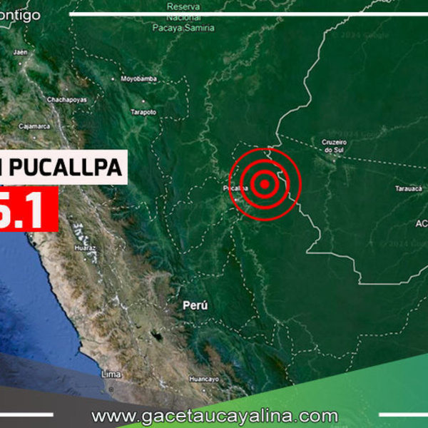 Temblor de magnitud 5.1 sacude Pucallpa, sin reporte de daños