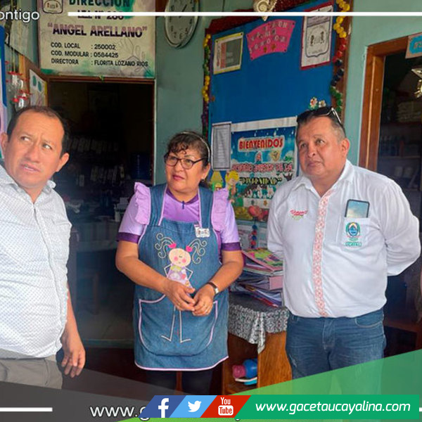 Autoridades de Ucayali supervisan mejoras en la I.E. Mariscal Cáceres junto al gerente territorial de Atalaya