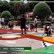 Municipalidad de Ucayali engalana las calles de Contamana con vistosa alfombra para la procesión de Semana Santa