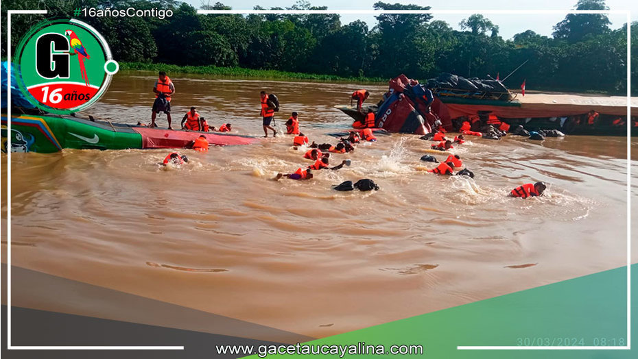 Accidente fluvial en operativo antidrogas: cinco heridos y un policía desaparecido en Pucallpa