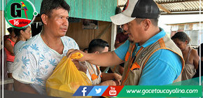 MDY entrega víveres a 35 familias afectadas por inundaciones en caserío Nuevo París