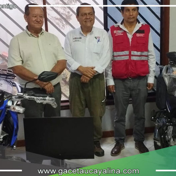 Provias Nacional Dona Motocicleta y Equipo de Cómputo Municipalidad de Atalaya